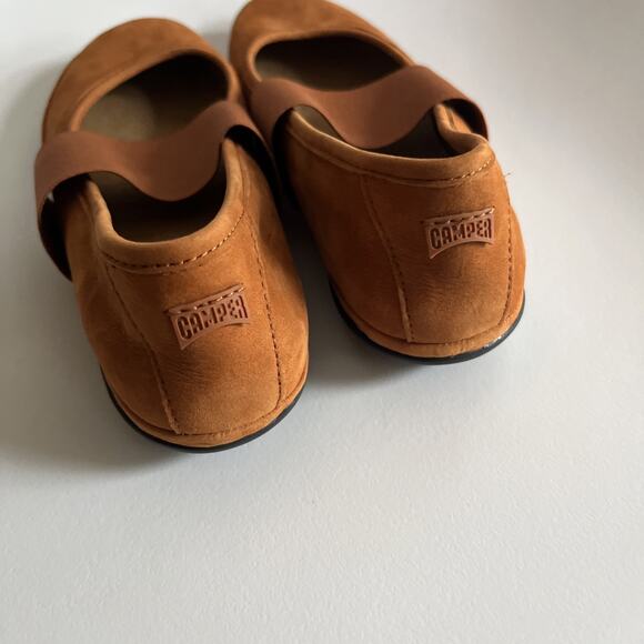Camper Right Nina Ballerina Flats Brown Nubuck Leather Women’s Size 40  New - Picture 7 of 13